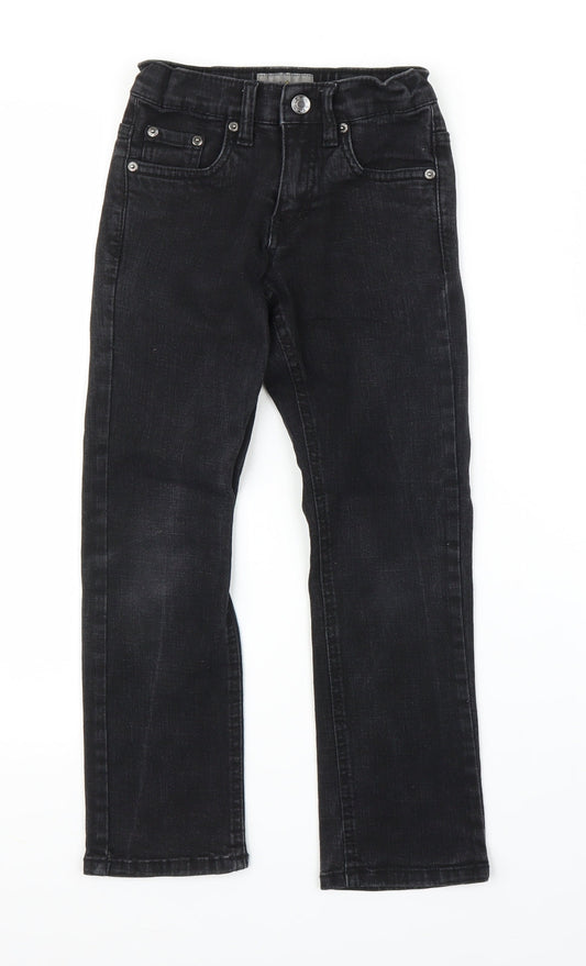 Urban Star Girls Black  Denim Bootcut Jeans Size 7 Years