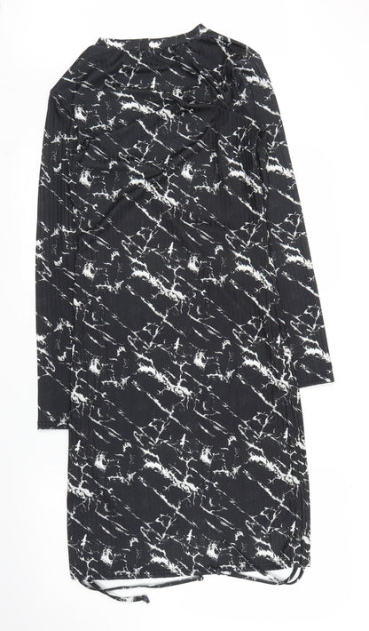 Vivichi Womens Black Tie Dye  A-Line  Size M