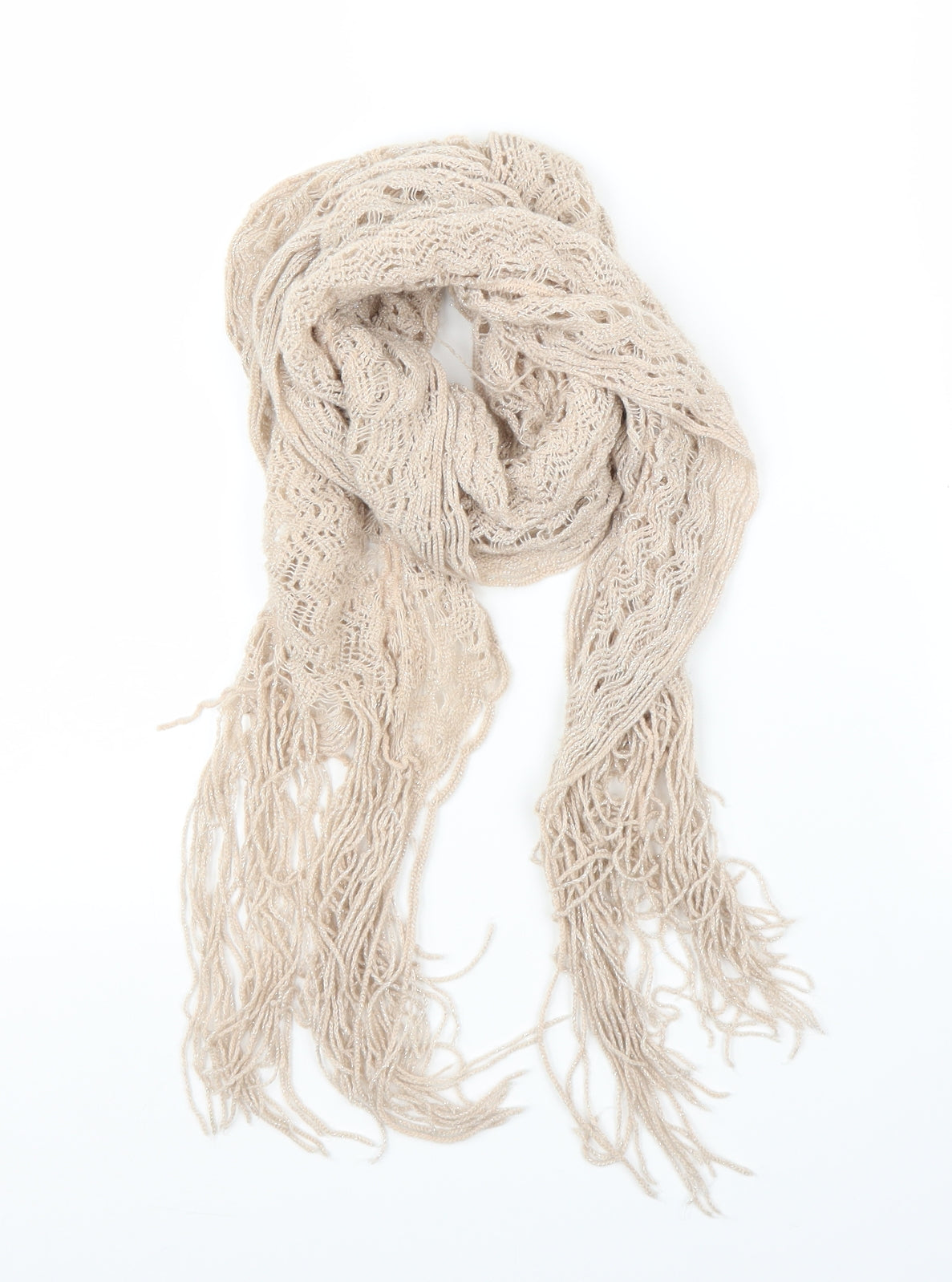 Preworn Unisex Beige    Scarf