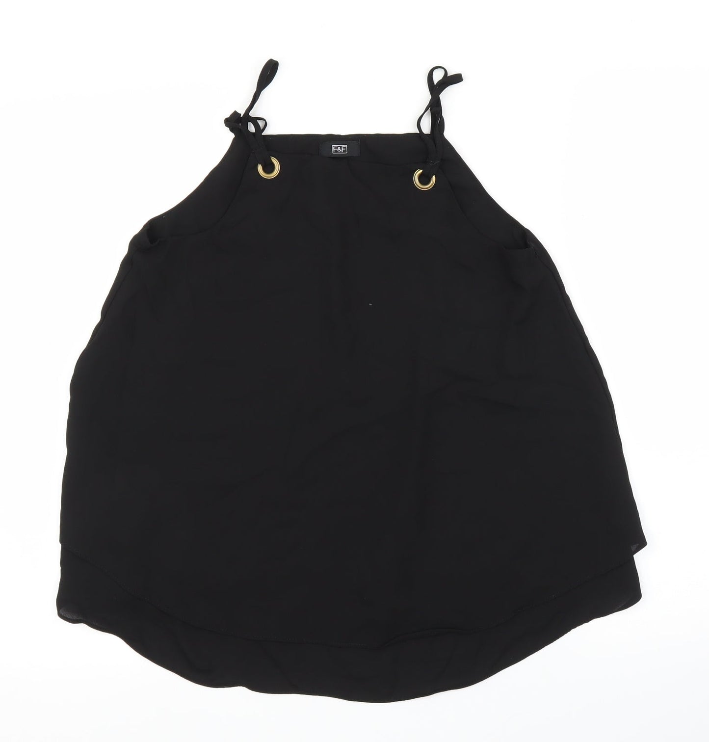 F&F Womens Black   Basic Blouse Size 8