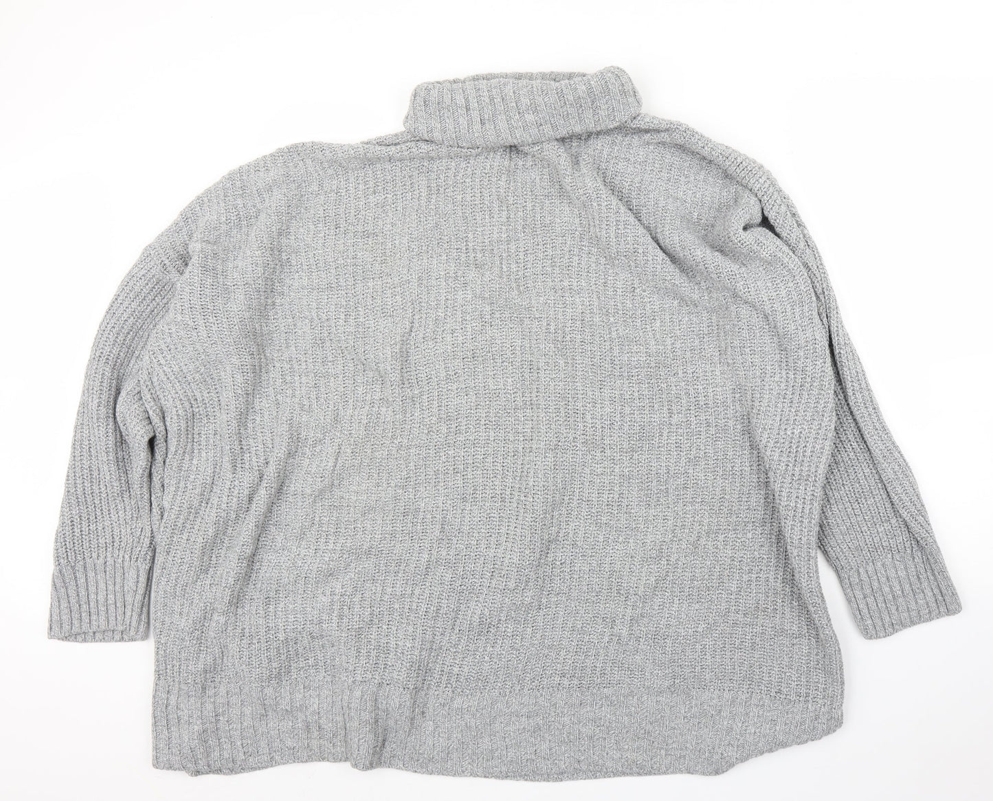 PRETTYLITTLETHING Womens Grey   Pullover Jumper Size L
