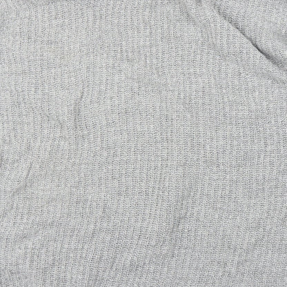 PRETTYLITTLETHING Womens Grey   Pullover Jumper Size L