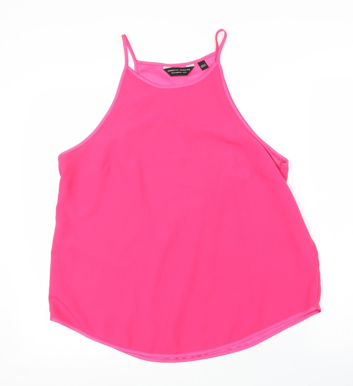 Dorothy Perkins Womens Pink   Basic Blouse Size 16
