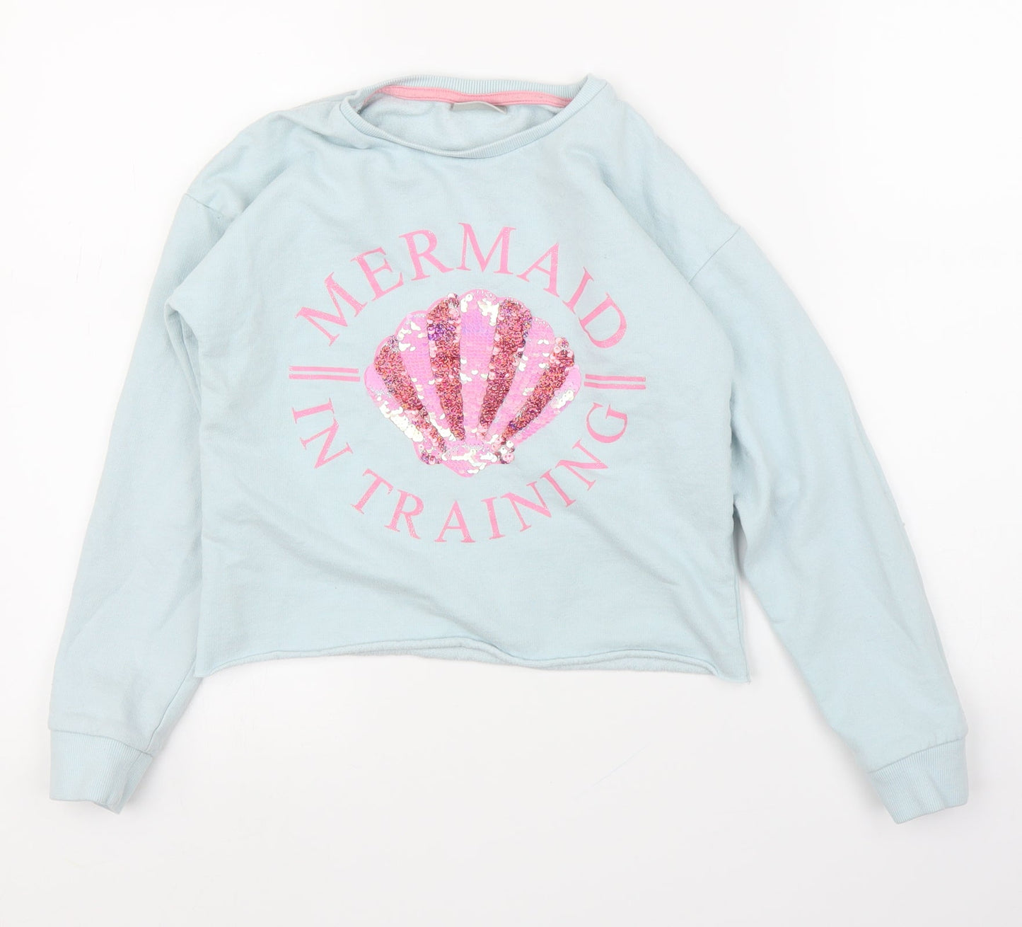 Matalan Girls Blue   Pullover Jumper Size 10 Years