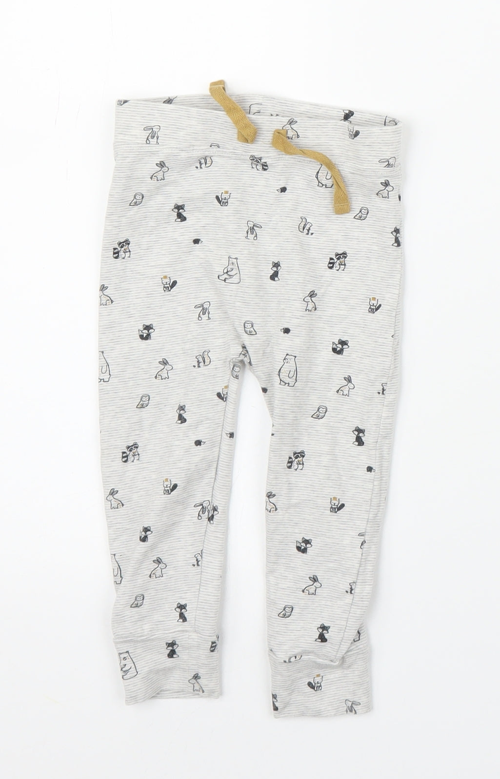 George Baby Grey Solid  Chemise Pyjama Set Size 9-12 Months