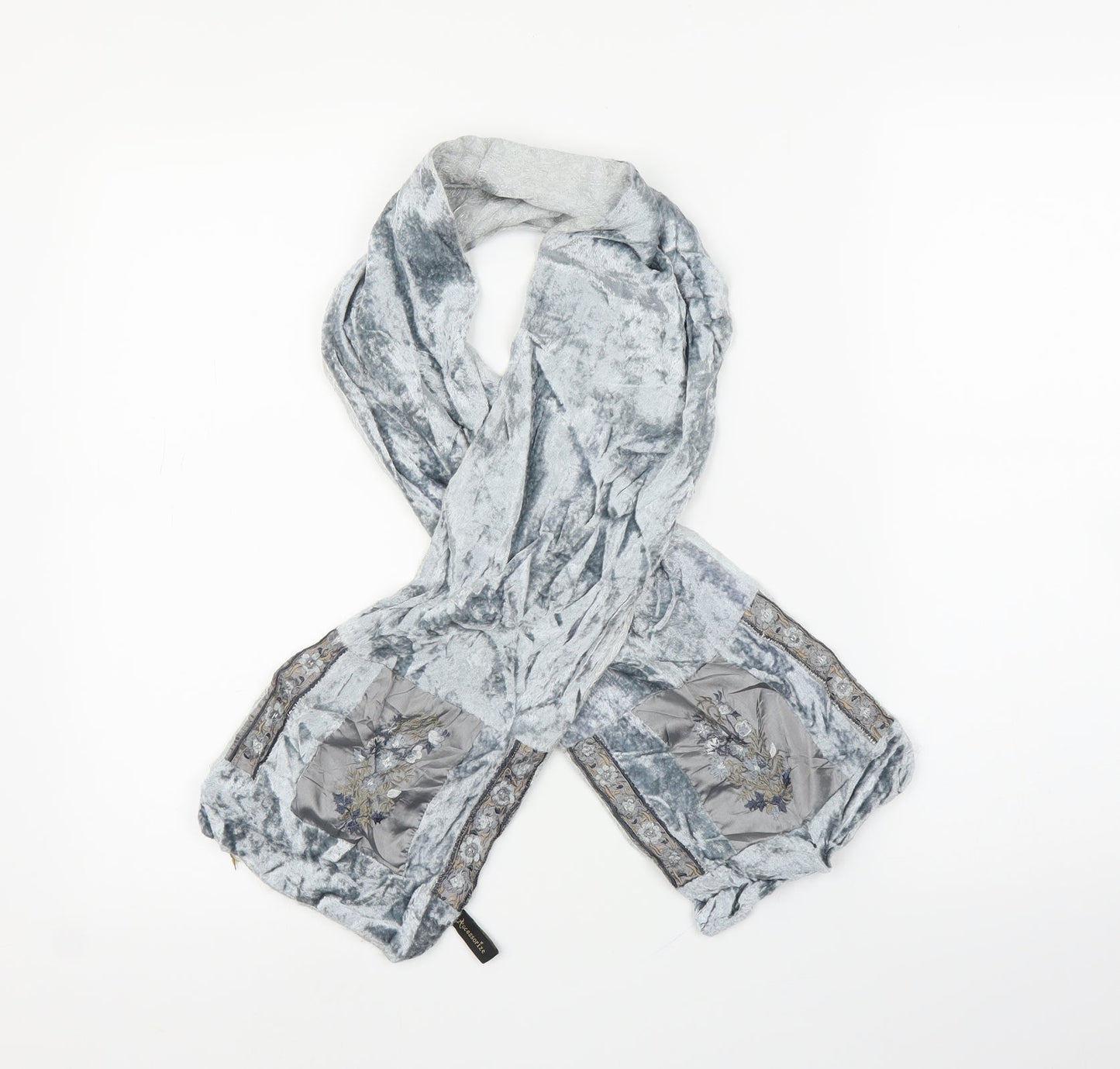 Accessorize Unisex Grey Floral   Scarf