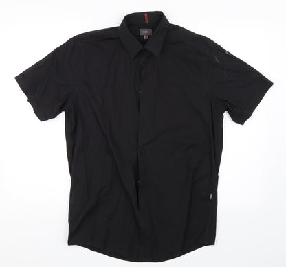 Additional front view of Mexx men’s black button-up, size M