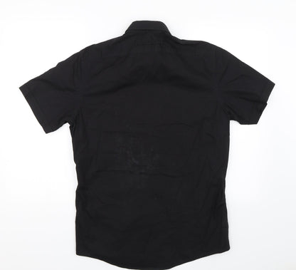 Back view of Mexx men’s black button-up, size M