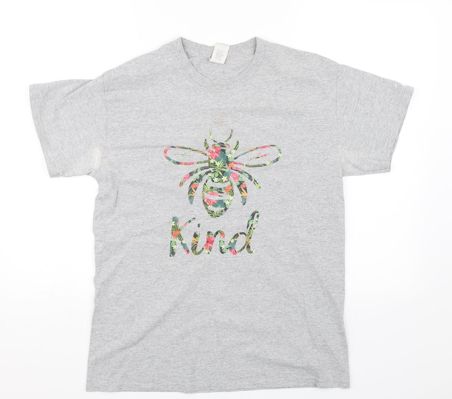 Gildan Womens Grey   Basic T-Shirt Size M  - Bee Kind