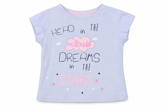 Matalan Girls Blue Animal Print  Basic T-Shirt Size 4-5 Years