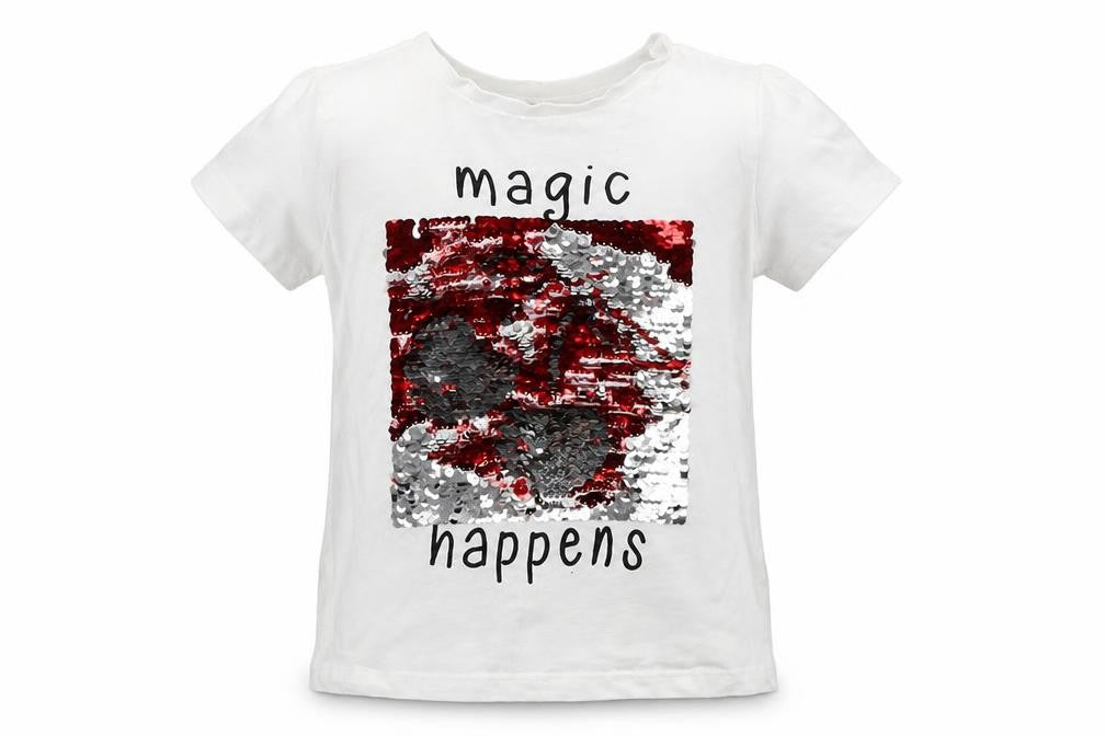 KOTON Girls White   Basic T-Shirt Size 4-5 Years