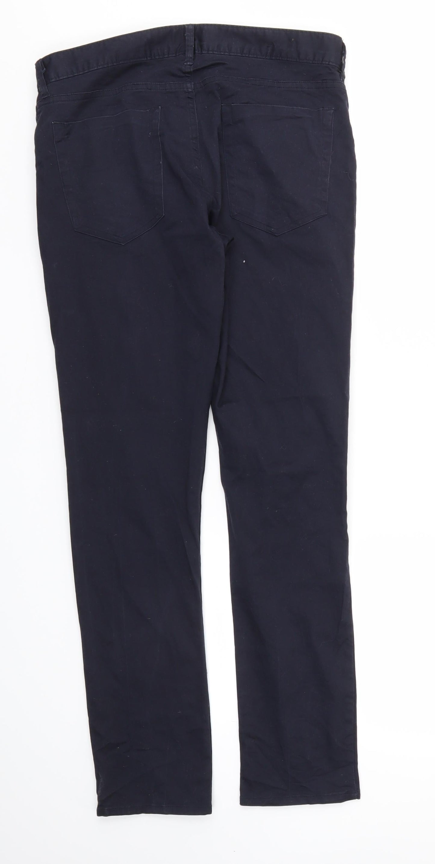 H&M Womens Blue   Trousers  Size 12 L30 in