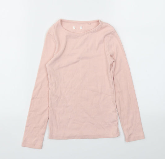 NEXT Girls Pink   Basic T-Shirt Size 7 Years