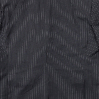 Brand and care label for French Connection men’s grey jacket blazer, size 42