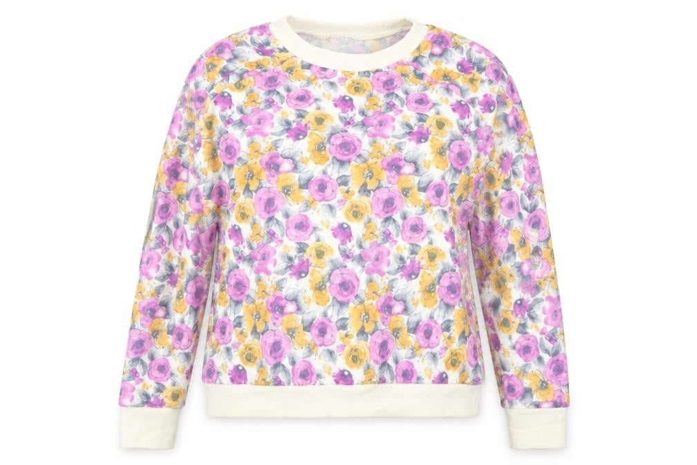 Preworn Womens Pink Floral  Pullover Jumper Size M