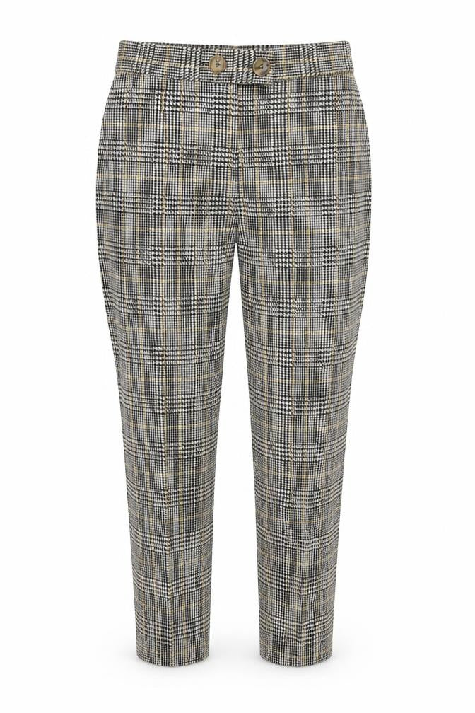Select Womens Grey Check  Trousers  Size 8 L29 in