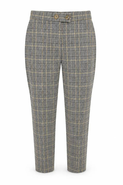 Select Womens Grey Check  Trousers  Size 8 L29 in