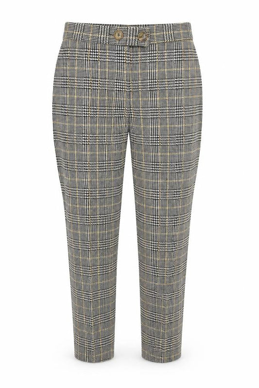 Select Womens Grey Check  Trousers  Size 8 L29 in