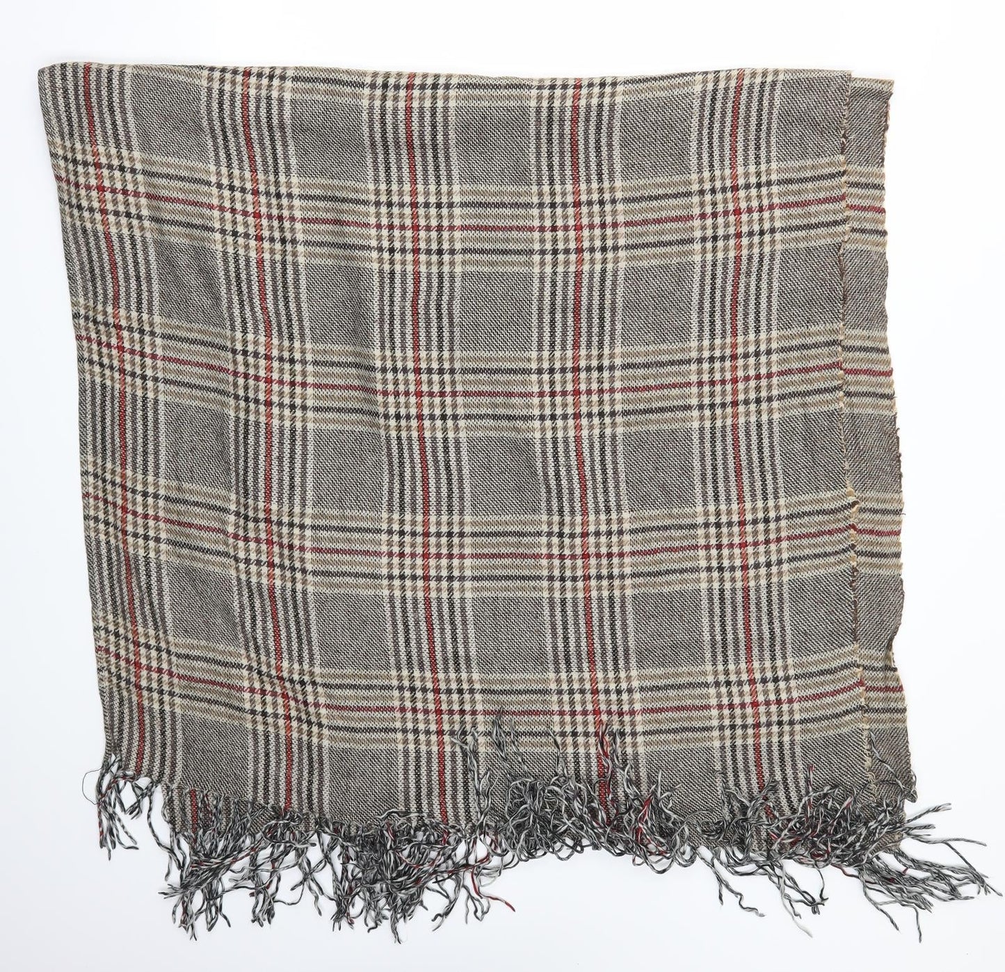 Preworn Womens Brown Check   Scarf