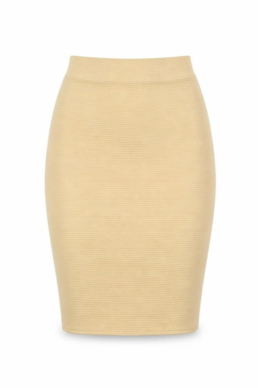 Missguided Womens Beige   Flare Skirt Size 10