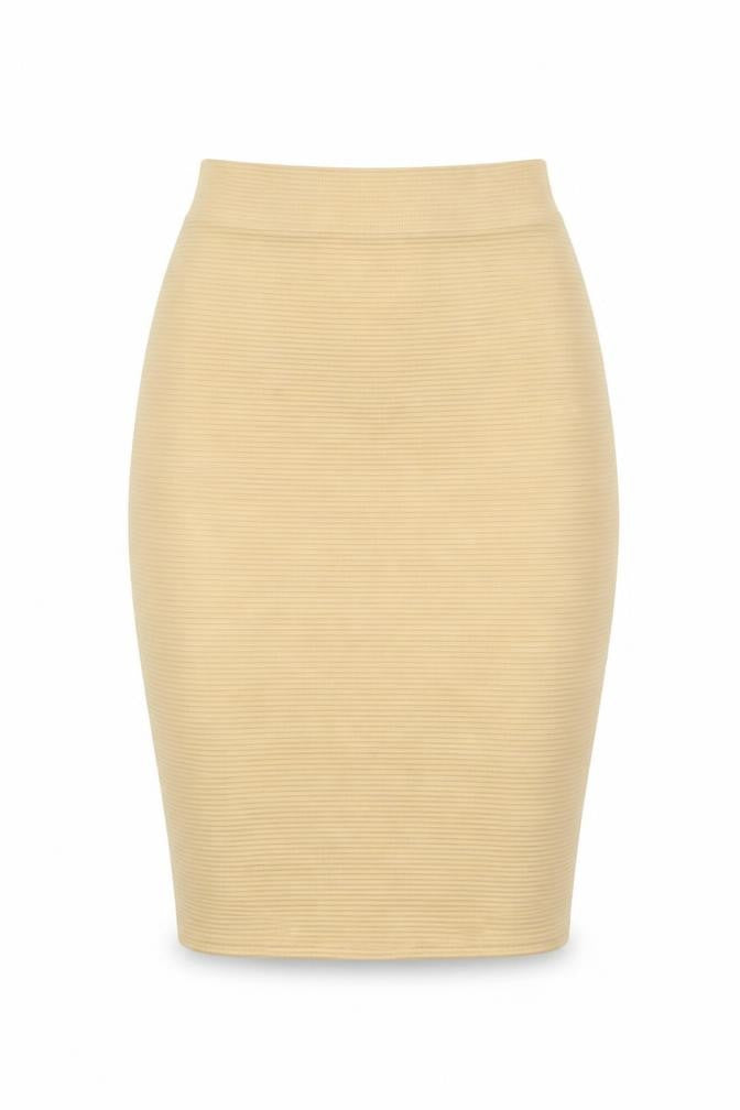 Missguided Womens Beige   Flare Skirt Size 10