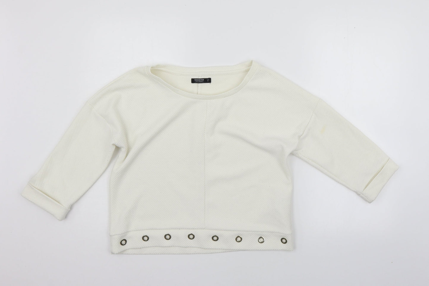 RESERVED Womens White   Pullover Jumper Size S