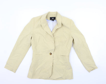 H&M Womens Beige   Jacket Suit Size 10