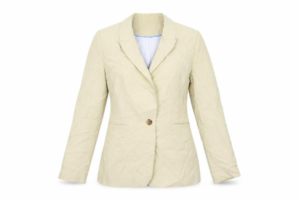 H&M Womens Beige   Jacket Suit Size 10