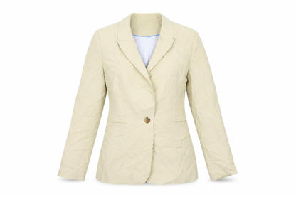 H&M Womens Beige   Jacket Suit Size 10