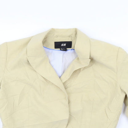 H&M Womens Beige   Jacket Suit Size 10
