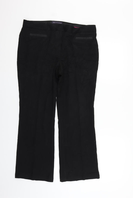 Marks and Spencer Womens Black   Trousers  Size 14 L27 in