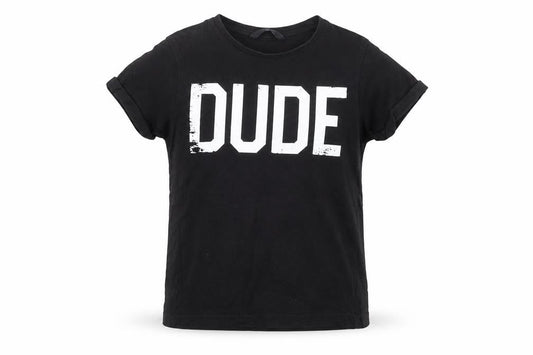 George Girls Black   Basic T-Shirt Size 6-7 Years