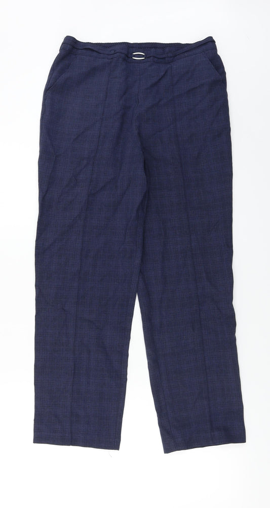 Marks and Spencer  Womens Blue   Trousers  Size 10 L25 in