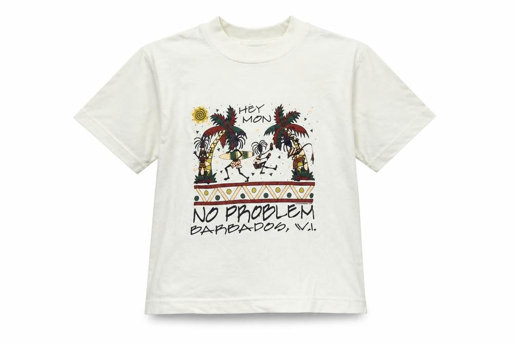 river bay kids  Boys White   Basic T-Shirt Size 4 Years