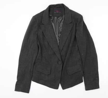 New Look  Womens Grey   Jacket Blazer Size 14