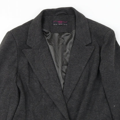 New Look  Womens Grey   Jacket Blazer Size 14