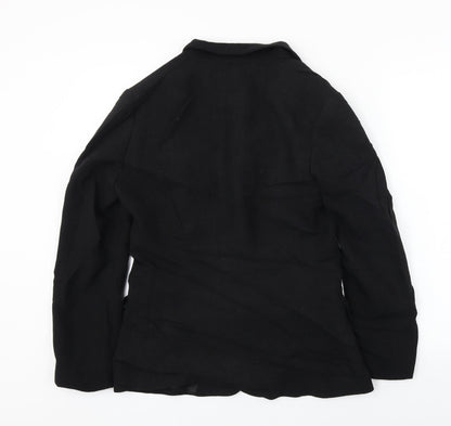 Preworn  Womens Black   Jacket Blazer Size 10