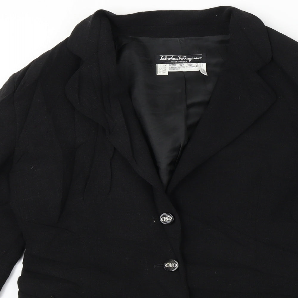 Preworn  Womens Black   Jacket Blazer Size 10