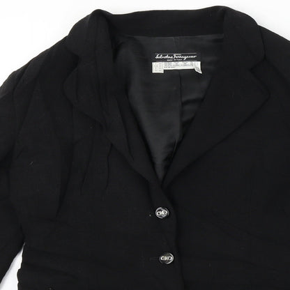Preworn  Womens Black   Jacket Blazer Size 10