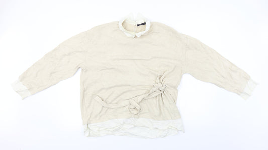 Marks and Spencer  Womens Beige   Pullover Jumper Size 14