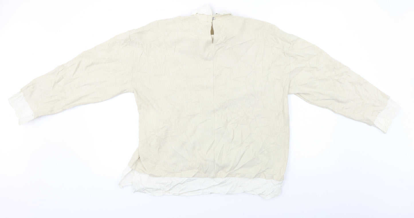 Marks and Spencer  Womens Beige   Pullover Jumper Size 14
