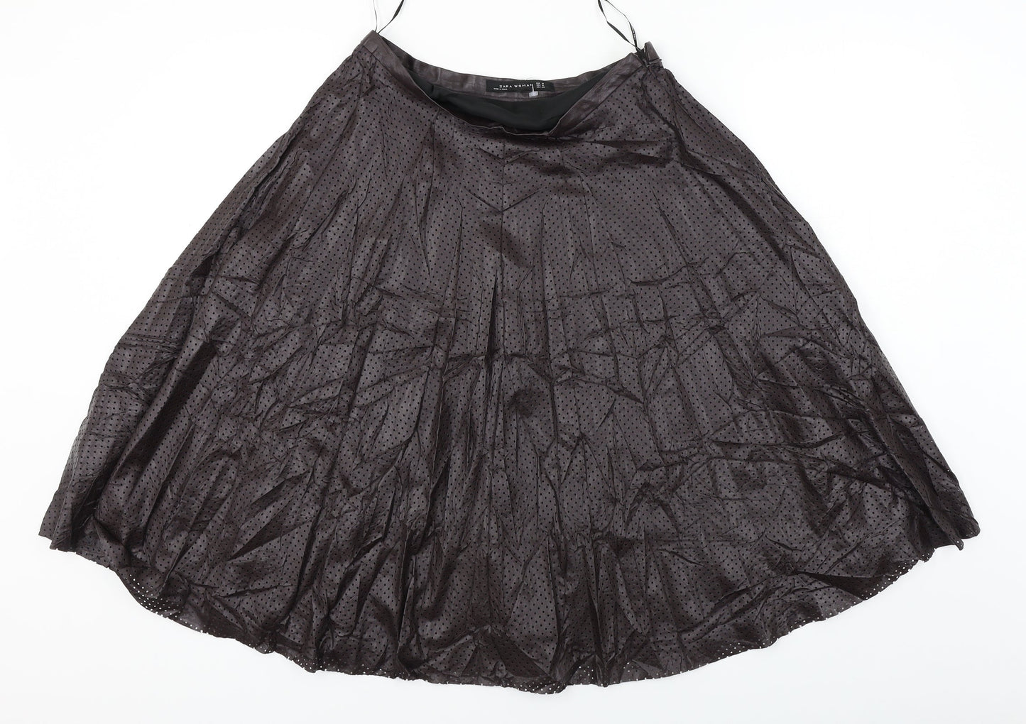 Zara  Womens Brown   A-Line Skirt Size M