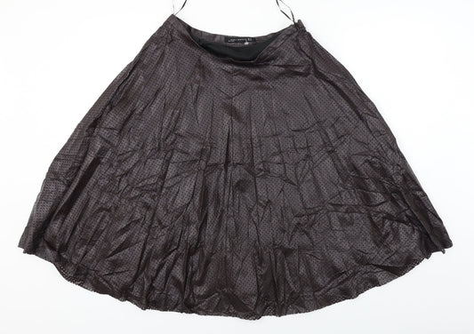 Zara  Womens Brown   A-Line Skirt Size M
