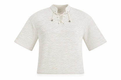 Gianno Mens Beige Striped  Pullover Jumper Size M