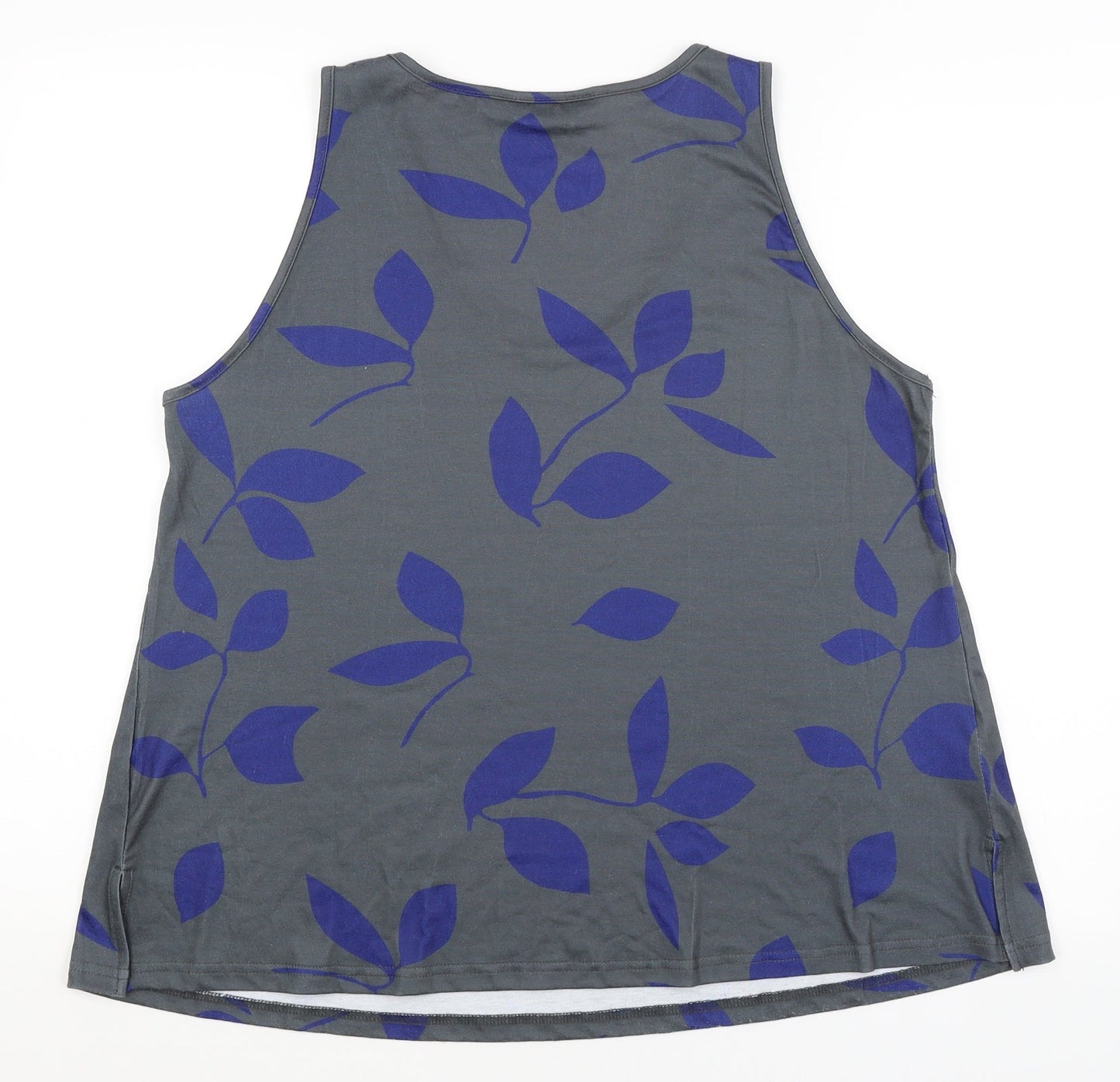 Preworn Womens Grey Floral  Basic Tank Size M