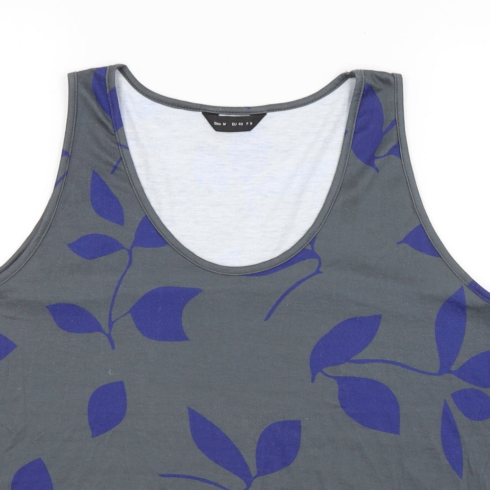 Preworn Womens Grey Floral  Basic Tank Size M