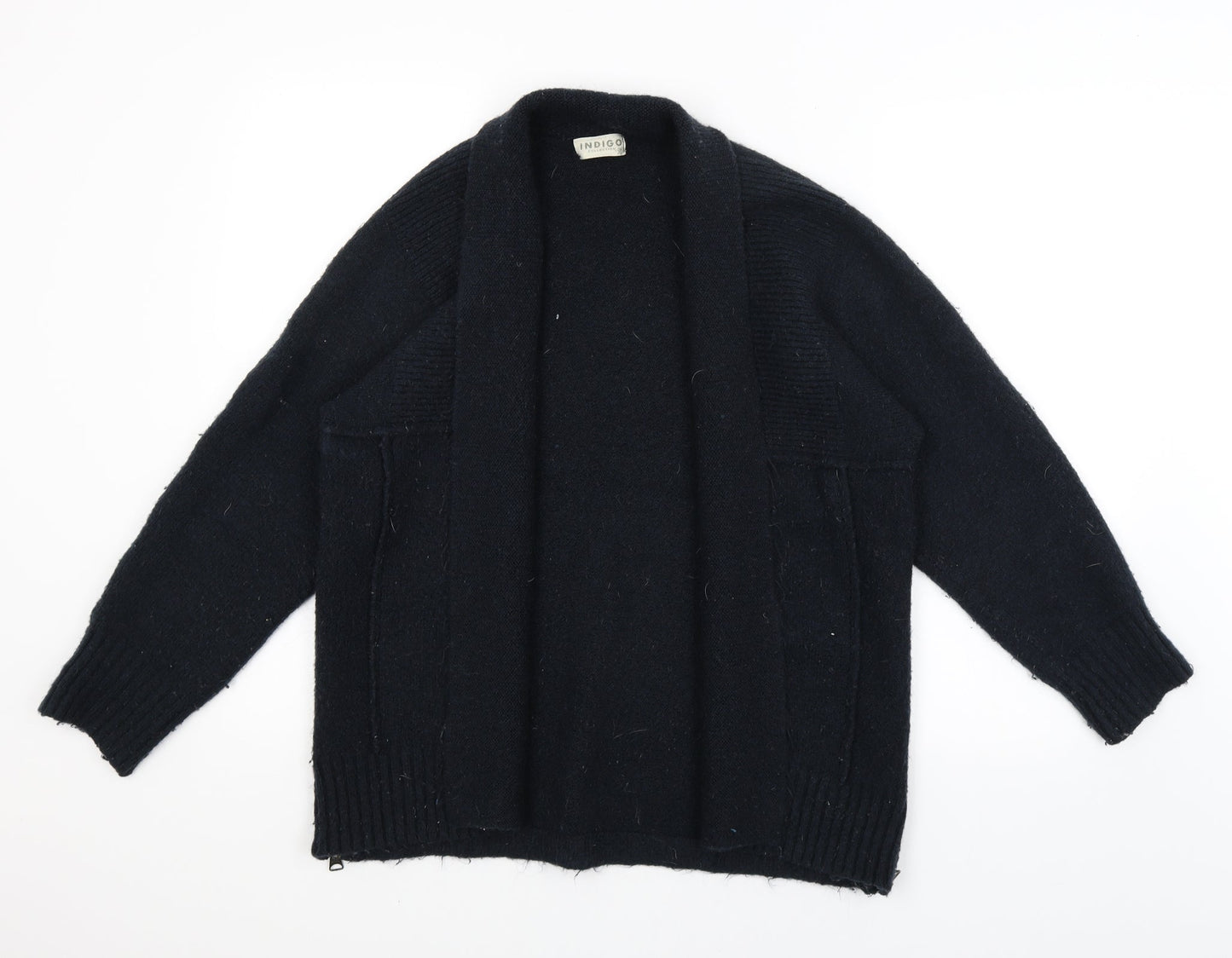 M&S Womens Blue   Wrap Jumper Size M