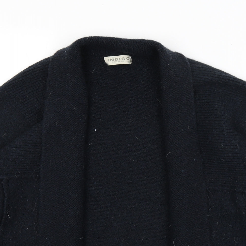 M&S Womens Blue   Wrap Jumper Size M