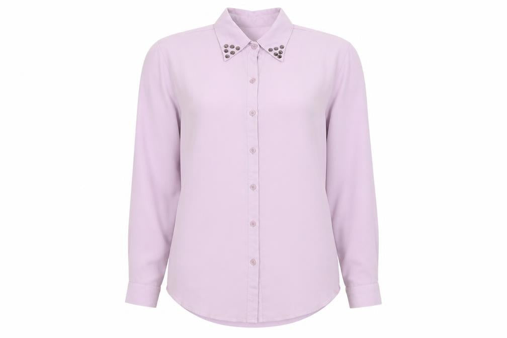 Reverse Womens Purple   Basic Button-Up Size L