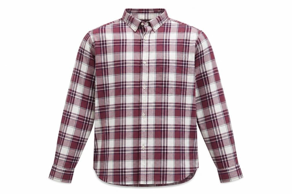 Old Navy Mens Red Plaid   Button-Up Size S